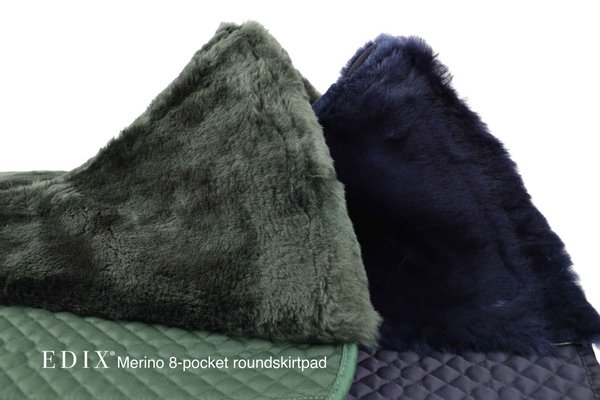 EDIX uni 8-Taschen-Westernpad aus Merinofell Roundskirt